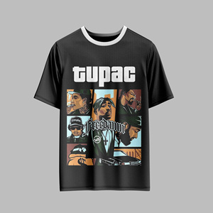 Camiseta Gráfica Oversize para Hombre, Estilo Streetwear, Algodón Lavado Ácido, con Estampado de Anime, Hombros Caídos, Corte Holgado, Casual - Product Image 3