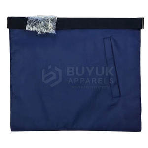 Tabliers maçonniques en cuir personnalisés avec épingle de sûreté, de haute qualité, faits main, brodés, design cérémonial premium - Product Image 2