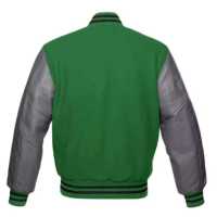 Blousons universitaires personnalisés OEM pour hommes, chauds pour l'hiver, style baseball, manches en cuir, logo brodé en chenille, tissu universitaire