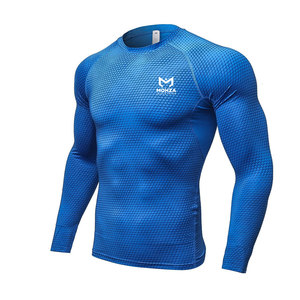 Quick Dry Breathable Long Sleeve <b>Compression</b> <b>Shirts</b> for Men-Spandex/Polyester Material - Product Image 1