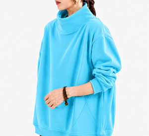 เสื้อพูลโอเวอร์คอเต่าสีอ่อนคุณภาพพรีเมียม ดีไซน์สวยหรู ไซส์ใหญ่พิเศษสำหรับผู้หญิง รับผลิตตามแบบ OEM - Product Image 5