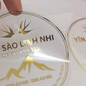 Etiqueta Transparente Personalizada con Estampado en Relieve - Fabricada en Vietnam - Product Image 3