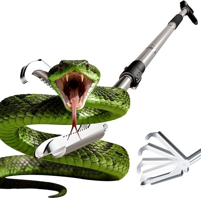 Modern Spiral Snake Catcher Tongs Professional Reptile Grabber Stick Durable Safe Handling Equipment Customized OEM Service