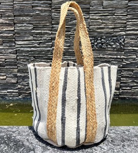 Bolso Tote de Algodón y Yute Estilo Bohemio, Tendencia 2026, Alta Calidad, Ecológico, Personalizable, Reutilizable, para Viajes - Product Image 1
