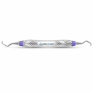 Cureta Periodontal Gracey 5/6 Estándar y Rígida de Acero Inoxidable, Instrumento Dental para Limpieza, OEM Zetomed Pro - Product Image 1