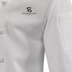 Chaqueta de Uniforme Culinario Premium con Cuello Mao y Tela Ligera para Servicio de Alimentos Comercial, Fabricante OEM 2026 - Product Image 3