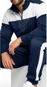Ensembles de survêtements sportifs et élégants pour hommes, unis, décontractés, avec logo personnalisé, respirants, légers, grandes tailles - Product Image 4