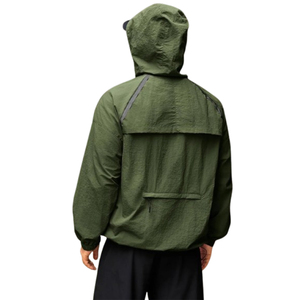 High Elastic Sportswear 2 Piece Set Breathable <b>Lightweight</b> Packable Windproof <b>Jacket</b> Low MOQ Training Wear Gym Wear Windbreaker - Product Image 3