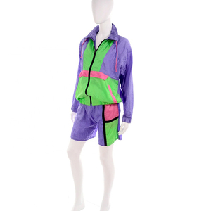 Ensemble décontracté 2 pièces pour femme, short et haut à manches longues, col montant boutonné, imperméable, respirant, en Spandex/Coton, coupe droite, hiver - Product Image 6