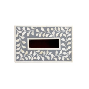 Boîte de mouchoirs de haute qualité, incrustation d'os, boîte de mouchoirs faite à la main, tendance, nouveau Design, conteneurs de rangement - Product Image 1