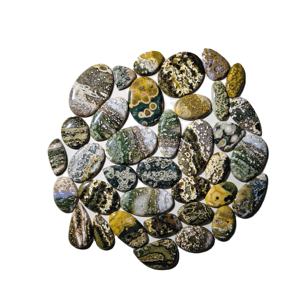 AAA+ Piedras Preciosas Sueltas de Jaspe Oceánico Natural de Alta Calidad, Mezcla de Formas, Cabujón, Colgante, Anillo, Collar, para Fabricación de Joyería, 20-45 mm, 8-12 g - Product Image 4