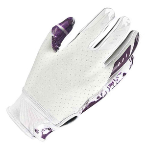 Gants de sport à doigts entiers, violet et blanc, gants de football américain, motif camouflage, polyester respirant, unisexe, toutes saisons - Product Image 2