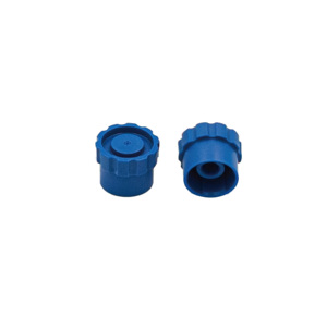 <b>Blue</b> Plastic Nozzle Cap for Dispensing Barrels PP <b>Material</b> High Safety Level - Product Image 1