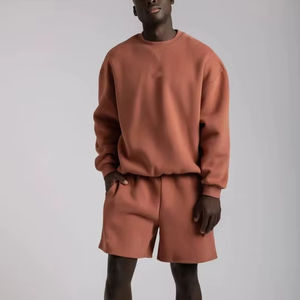 Conjunto Deportivo Transpirable para Hombre, 2 Piezas, Traje Deportivo de Verano para Exteriores, Tela de Algodón de Secado Rápido, Camiseta y Pantalones Cortos para Entrenamiento - Product Image 4