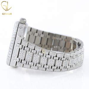 นาฬิกาฮิปฮอปสำหรับผู้ชาย ประดับเพชรโมอิสซาไนต์ D VVS ระดับหรูหรา พร้อมกลไกโครโนกราฟอัตโนมัติ ผ่านการทดสอบเพชร - Product Image 5