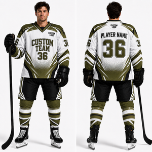 Conjunto de Uniforme de Hockey sobre Hielo, Jersey, Pantalones y Calcetines, Estilo Retro, Venta al Por Mayor, Proveedor, Fabricante, Exportador, Etiqueta Privada, OEM - Product Image 6