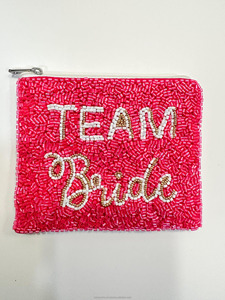 Bolsa de Mano con Cuentas para Equipo de Novia, Bolso de Mano Portátil Bordado Personalizado para Fiesta de Bodas, Despedida de Soltera, Bolso de Seda para Mujeres y Niñas - Product Image 4