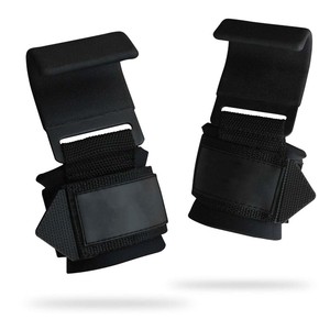 Sangle de levage de poids réglable en néoprène rembourré pour haltères, tractions et entraînement en salle de sport, crochet de musculation robuste - Product Image 1
