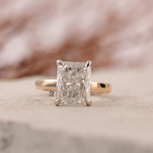 Luxury IGI Certified Radiant Cut Lab Grown Diamond Solitaire Engagement Ring 1ct-5ct 14K/18K/950 Platinum Custom Wholesale - Product Image 1