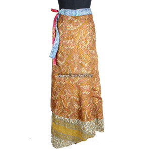 Nueva Falda Mágica Reversible de Tela de Seda Estampada de 38 Pulgadas de Largo ¡En Oferta! Pareo Sarong, Traje de Baño, Pareo de Seda para la Playa - Product Image 6