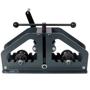 Curvatubi a rullo grigio con 3 matrici, macchina curvatubi per tubi tondi, strumento essenziale per la curvatura - Product Image 4