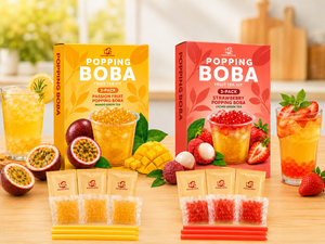 Kit DIY de Té de Burbujas de Frutas con Boba de Maracuyá para el Mercado Minorista de Regalos y Bebidas - Product Image 1