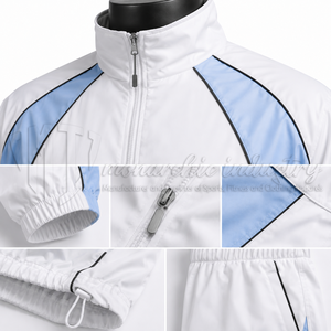 Ensemble de survêtement coupe-vent en nylon pour homme, veste et pantalon légers, ensemble de sport 2 pièces, tenue d'entraînement athlétique, vêtements de sport personnalisés pour l'extérieur - Product Image 6