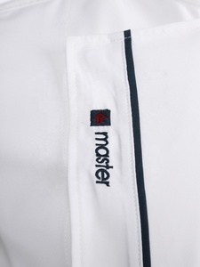 Unisex Mens Womens Đầu Bếp Áo Khoác Thư Thêu Nhà Bếp Đồng Phục Cho Nhà Hàng Khách Sạn Bánh Căng tin Nấu Ăn Dòng Đầu Bếp Caterers - Product Image 5