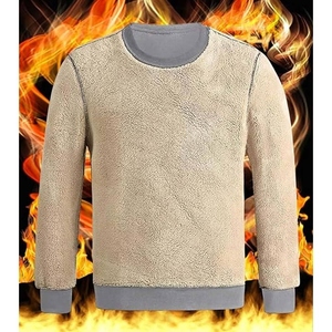 Sudadera Casual Unisex de Cuello Redondo, Mezcla de Algodón, Manga Larga, Forro Polar Grueso, Tejido de Punto, Estampado Digital Otoñal - Product Image 4