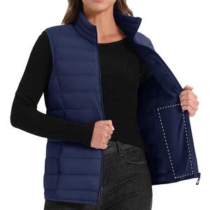 Chaquetas Impermeables Ligeras de Alta Calidad para Mujer, Ropa de Invierno Informal Ecológica, Chaleco Acolchado Plegable de Moda OEM - Product Image 1