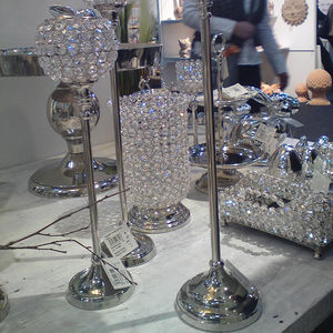 Candelabro de cristal con 5 brazos, cilindros de cristal para velas, regalo de boda, retorno - Product Image 2