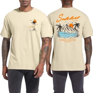 Camiseta con Estampado Gráfico para Hombre, Mezcla de Algodón, Cómoda, Estilo Urbano, Manga Corta, Atuendo Informal a la Moda, Tela Resistente, Diseño Moderno - Product Image 6