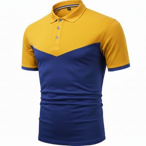Polo décontracté pour homme à manches courtes, léger, respirant, en mélange de coton, coupe ajustée, mode estivale, streetwear - Product Image 1