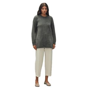 Nouveau 2026 Vente en gros Logo personnalisé Femme Col rond Manches longues Tricot brossé Mohair Alpaga Laine Sweat-shirt pour femme - Product Image 3