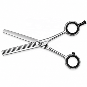 Tijeras para Adelgazar el Cabello MJW, 28 Dientes, Acabado Plateado, Acero Inoxidable, Tijeras de Peluquería para Texturizar, Herramientas de Salón de Belleza - Product Image 2