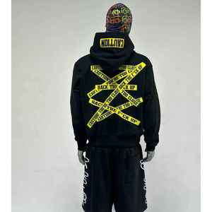 2025Hot Sale <b>Short</b> <b>Hoodie</b> 2Piece <b>Men</b> Cotton Tracksuit <b>Short</b> <b>Set</b> Casual With Custom Logo SweatSuit Sport Track Suit puff printing - Product Image 3