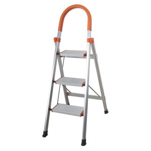 Sgabello Pieghevole in Alluminio a 3 Gradini, Capacità di Carico 330 Libbre, con Scala Premium XH Antiscivolo - Product Image 1