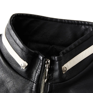 2026 Stylish <b>Waterproof</b> Zipper Leather <b>Jacket</b> 100% Genuine Breathable Hot Sale Unisex <b>Plus</b> <b>Size</b> Casual Winter Clothing Cotton - Product Image 5