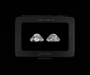 เพชรแล็บโกรว์คู่ 1.95 กะรัต, 8.8 x 5.0 มม., รูปทรงสเต็ปคัทและทริลเลียนคัท, เพชรแล็บโกรว์รูปทรงพิเศษสำหรับขายส่งเครื่องประดับ - Product Image 1