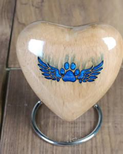 Heart Shaped Wooden Cremation <b>Urns</b> Best Quality Small Size Pet <b>Urns</b> <b>for</b> <b>Dogs</b> Cats Engraved <b>Ashes</b> Vessels <b>for</b> Funeral Supplies - Product Image 3