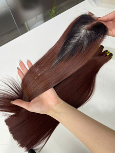 Extensiones de Cabello Humano Liso Natural Vietnamita Súper Doble Trama Ombre en Paquetes y Cierres - Product Image 3