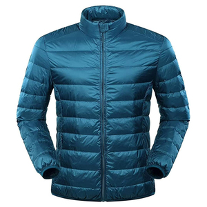 Chaqueta Acolchada con Capucha de Lona Negra Personalizada para Hombre, Cuello Alto, Impermeable, Cortavientos, Ropa de Invierno OEM - Product Image 3