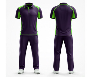 High Quality Sublimated <b>Cricket</b> Sports Uniform Full Sublimation Printing | Men Women Youth <b>Cricket</b> Wears Polo Shirt and Trouser - Product Image 1