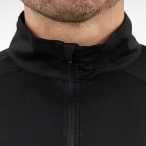 Sweat-shirt de golf pour homme, doublé polaire, coupe 1/4 zip, avec logo personnalisé, léger, coupe-vent, respirant, côtelé, idéal pour l'hiver - Product Image 6