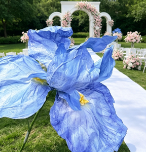 Fleurs artificielles géantes de haute qualité, réalistes et naturelles, <span class=keywords><strong>iris</strong></span> de grande taille pour la décoration d'hôtels, de mariages et de scènes événementielles - Product Image 3