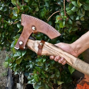 oem custom design hatchet Wooden handle splitting <b>axe</b> Handcrafted firewood hatchet Premium <b>wood</b> splitting tool - Product Image 5