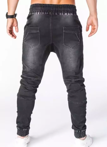 Proveedor de Marcas Internacionales - Jeans Personalizados con Parches y Costuras, Jeans Ajustados y Desgastados para Hombre - Product Image 1