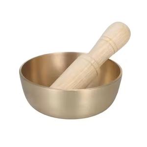 Cuenco de metal tradicional para meditación, terapia, yoga, sanación y relajación. - Product Image 1