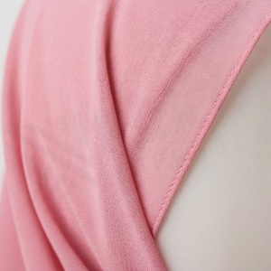 Hiyab de Chifón Rosa, Color Sólido, Transpirable, para Uso Diario, Pañuelo Étnico para Mujer - Product Image 4