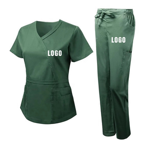 New Fashionable <b>Plus</b> <b>Size</b> Nursing <b>Scrubs</b> Sets Customized Hospital Uniform Tops for Women Nurse hospital sets - Product Image 1